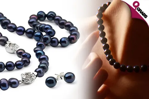 For QR119, Radiate with Semi Baroque Zenzhu Freshwater Pearl Jewelry Sets - Choose from 2 Lovely Colors! (QR599 Value)